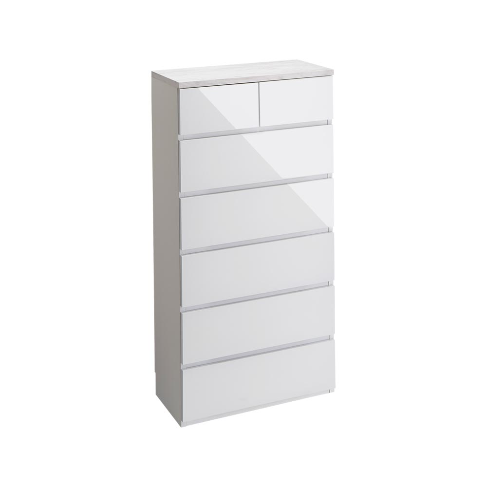 【クーポン7月26日迄】 Marblenome/マーブルノーム 薄型チェスト 幅60cm・6段 高さ120cm タンス 衣類収納 H05408 ＼LINE友だち登録でクーポン／｜ディノス家具 店