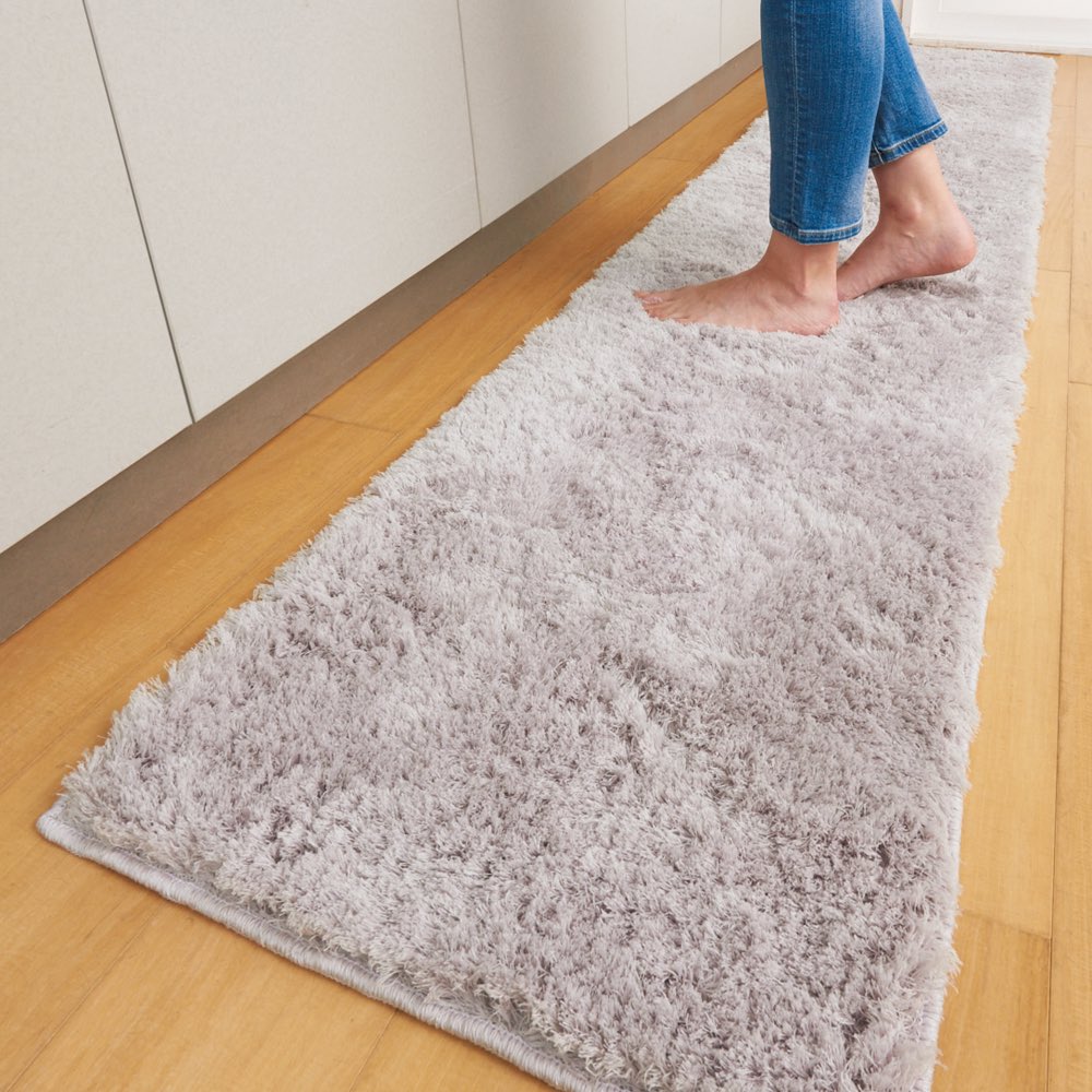 【クーポン7月26日迄】 ≪約50×180cm≫ コスモトロン(R)使用 ふわふわ抗菌防臭・吸水速乾キッチンマット キッチンマット カーペット ラグ マット 654913 \LINE友だち登録でクーポン/|ディノス家具 店