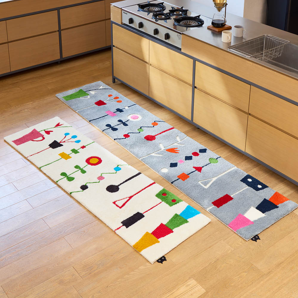 【クーポン7月26日迄】 ≪約50&times;120cm≫ ATSUKO MATANO ロングマット〈キッチンの窓辺〉 キッチンマット カーペット ラグ マット 655059 ＼LINE友だち登録でクーポン／｜ディノス家具 店