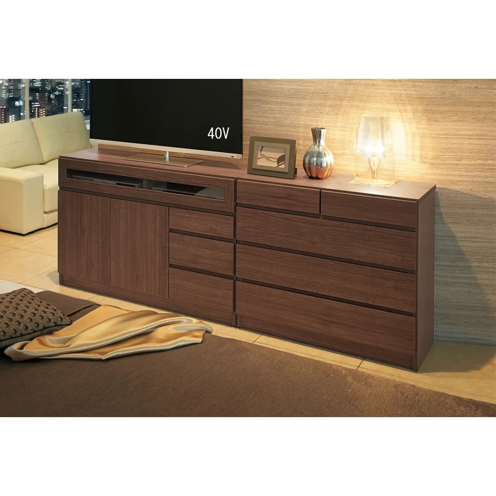 【完成品・国産家具】ベッドルームでコンパクト設置シアターシリーズ チェスト 幅80cm高さ70cm リビング リビング収納 642917 ＼LINE友だち登録でクーポン／