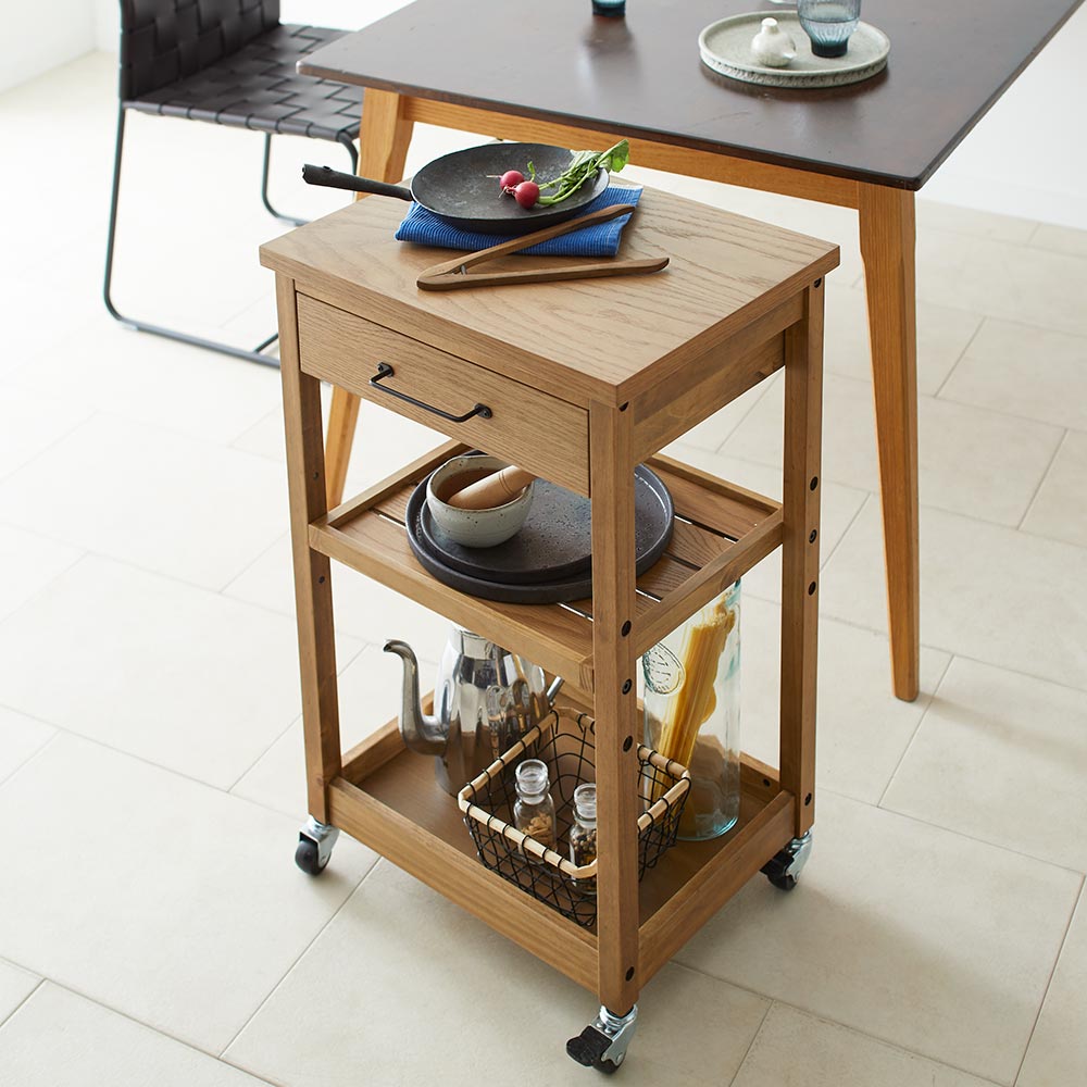 再入荷 楽天市場 キッチン 家電 キッチン収納 水切り キッチン小物収納 家具 収納 食器棚 キッチン隙間収納 Kallio カリオ 天然木キッチンワゴン H ディノス家具 楽天市場店 正規店仕入れの Jsanalytikal Com