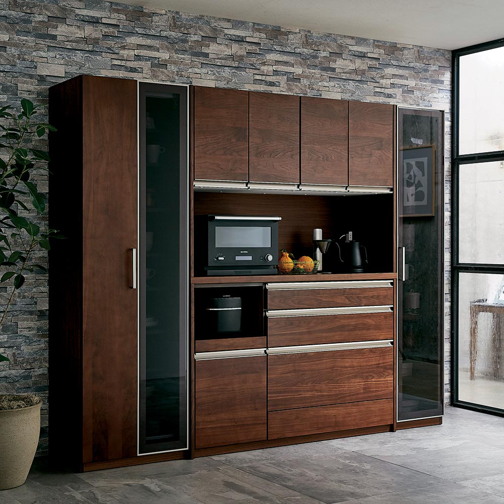 収納 キッチン収納 キッチンストッカー Hインテリア 寝具 収納 H ディノス家具 食品ストッカー 家具 食品ストッカー Rhone ローヌ キッチンシリーズ 折れ戸キャビネット 幅60cm 食器棚 家具 店