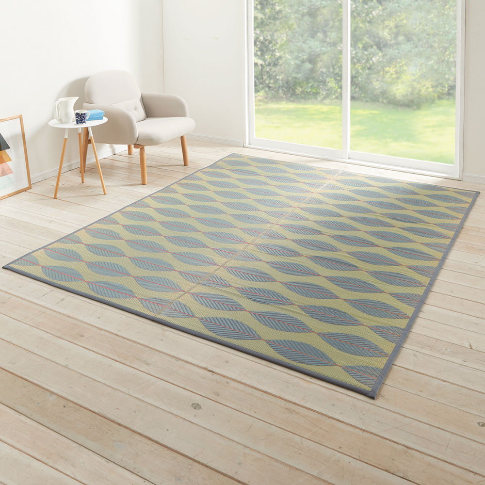 【最大8000円OFFクーポン 4月10日迄】 ≪約190×240cm≫ い草ラグ〈リーブス〉 厚手裏付き カーペット ラグ マット 647514 ＼LINE友だち登録でクーポン／