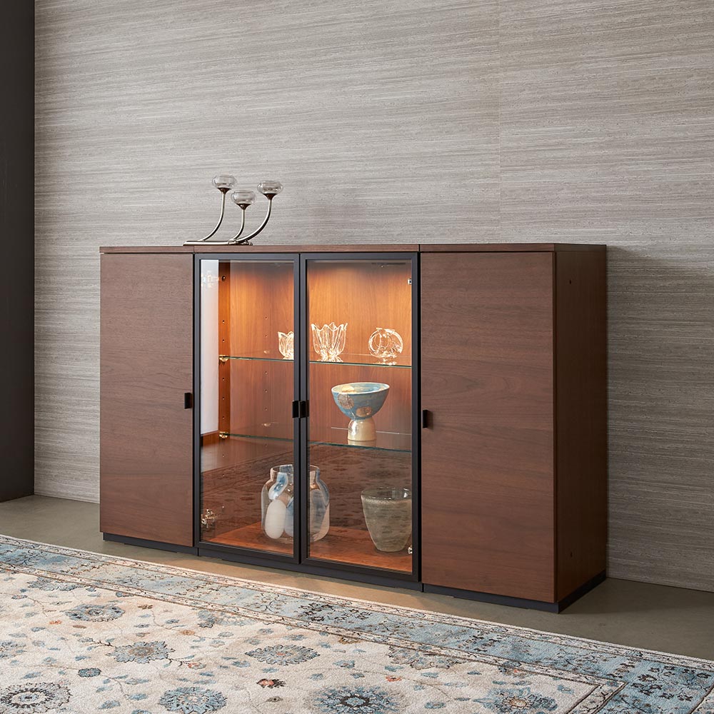 【最大7000円OFFクーポン 4月20日迄】 Sorrento/ソレント リビングキャビネット 幅38高さ95cm 板扉 キャビネット リビングボード リビング収納 H93607 ＼LINE友だち登録でクーポン／