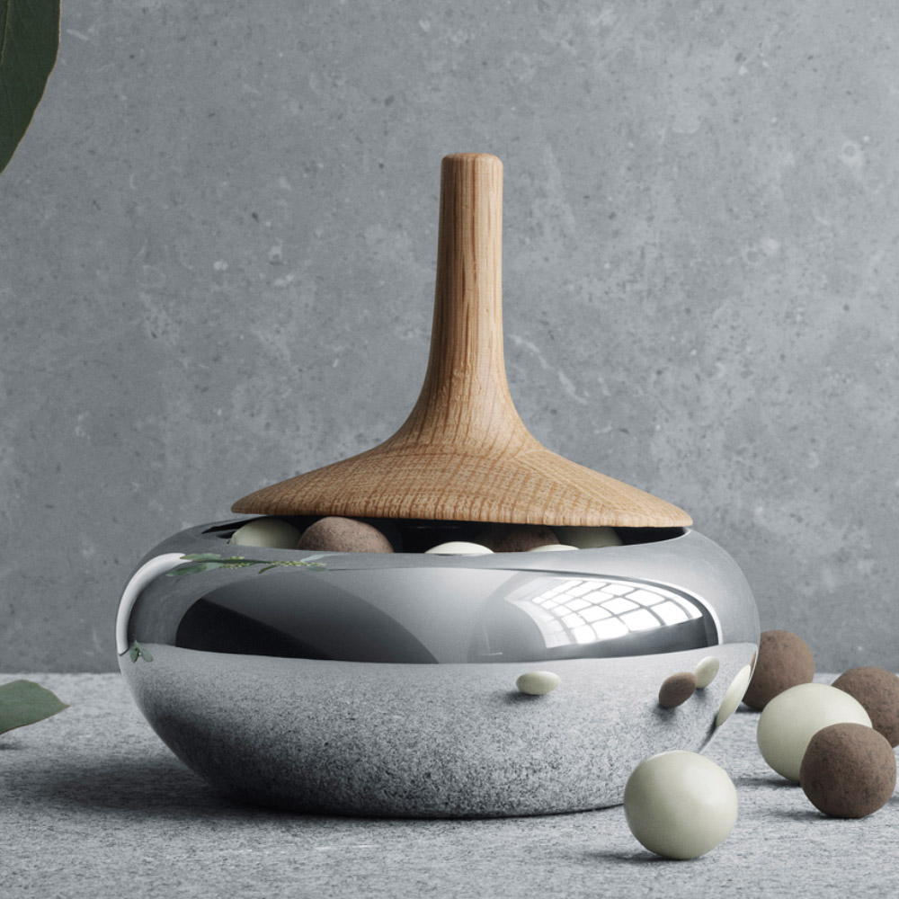 【極美品】　ジョージジェンセン　小物入れ　プレート ジョージジェンセン GEORG JENSEN ステンレス コッペル 小物入れ