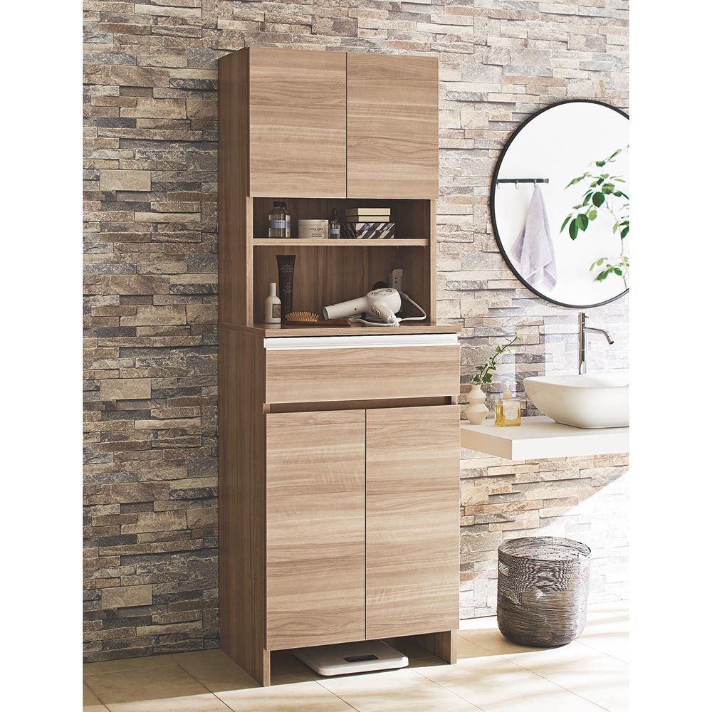 家具 収納 トイレ収納 洗面所収納 Hs Clair エイチエスクレール サニタリーストッカー 幅60cm 奥行35cm H Rvcconst Com