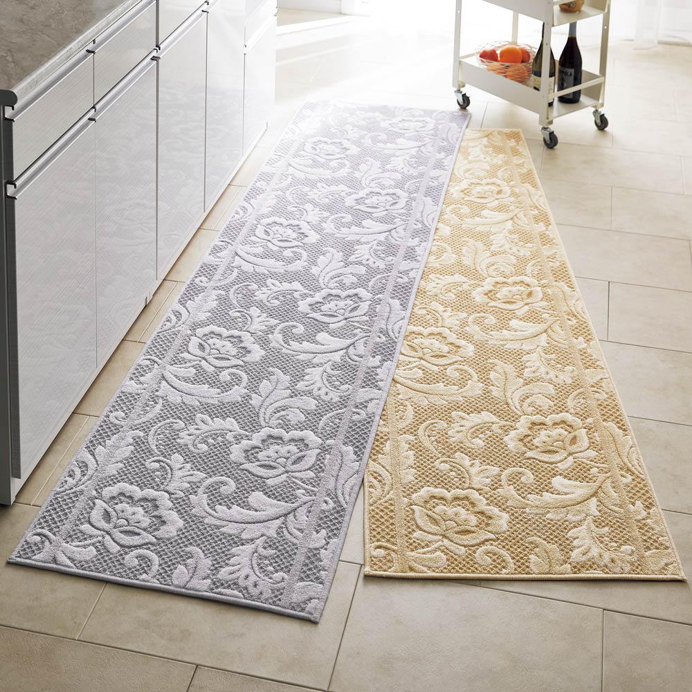 【クーポン7月26日迄】 ≪約60&times;180cm≫ LANCETTI/ランチェッティ キッチンマット キッチンマット カーペット ラグ マット H03917 ＼LINE友だち登録でクーポン／｜ディノス家具 店 7,775円