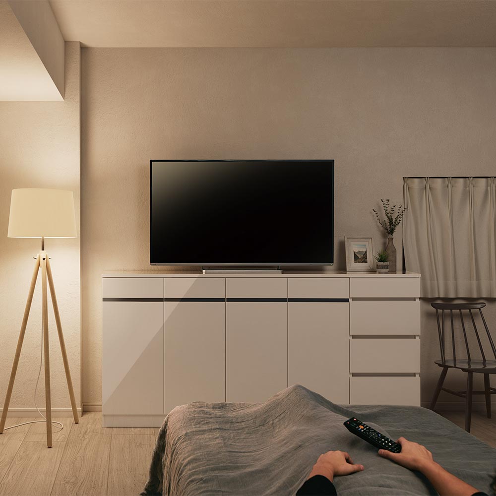 【最大7000円OFFクーポン 4月20日迄】 ハイタイプテレビ台 幅80高さ100cm 【寝ながらハイテレビ台シリーズ】 壁面収納テレビ台 テレビ台 テレビボード 628406 ＼LINE友だち登録でクーポン／