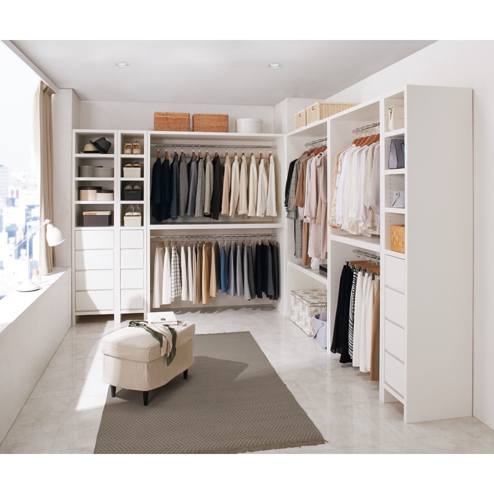 【専用】ディノス ワードローブ ホワイト 120cm x 180cm 新品未使用] ディノス ワードローブ ホワイト