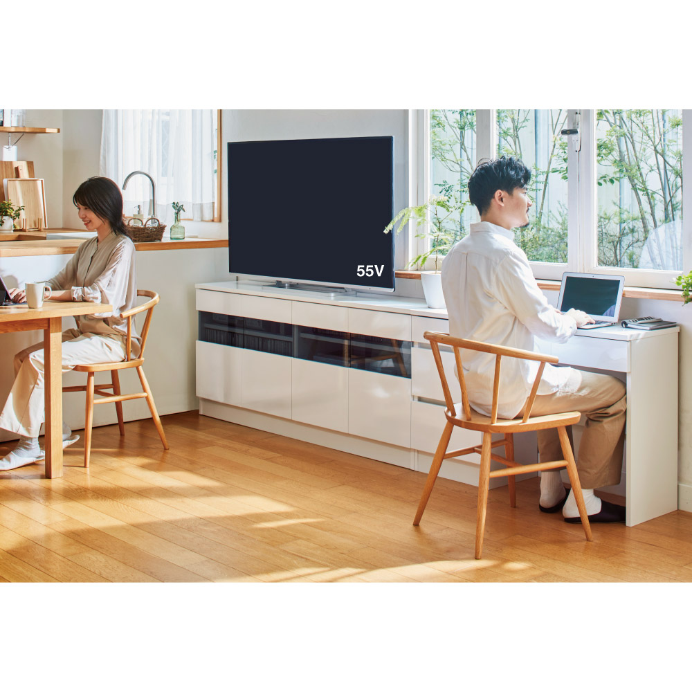 【クーポン7月26日迄】 ハイタイプテレビ台 幅160.5高さ70cm 【ベッドルームテレビ台シリーズ】 壁面収納テレビ台 テレビ台 テレビボード 643017 \LINE友だち登録でクーポン/|ディノス家具 店