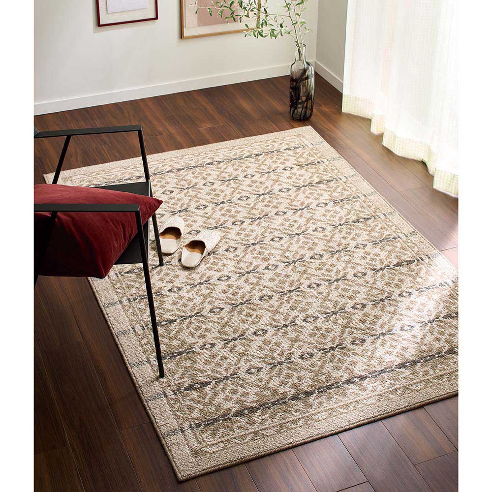 【最大7000円OFFクーポン 4月20日迄】 ≪約190cm×190cm≫ Woolsnow/ウールスノー タフト織ラグ ラグ 絨毯 カーペット マット H94420 ＼LINE友だち登録でクーポン／