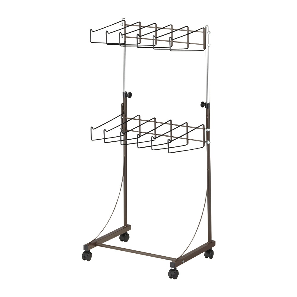 【クーポン10％OFF 4/17 9：59迄】 パンツ＆ジーンズハンガー 上下2段12本掛け 幅51cm 押入れ クローゼット収納 衣類収納 644506 ＼LINE友だち登録でクーポン／