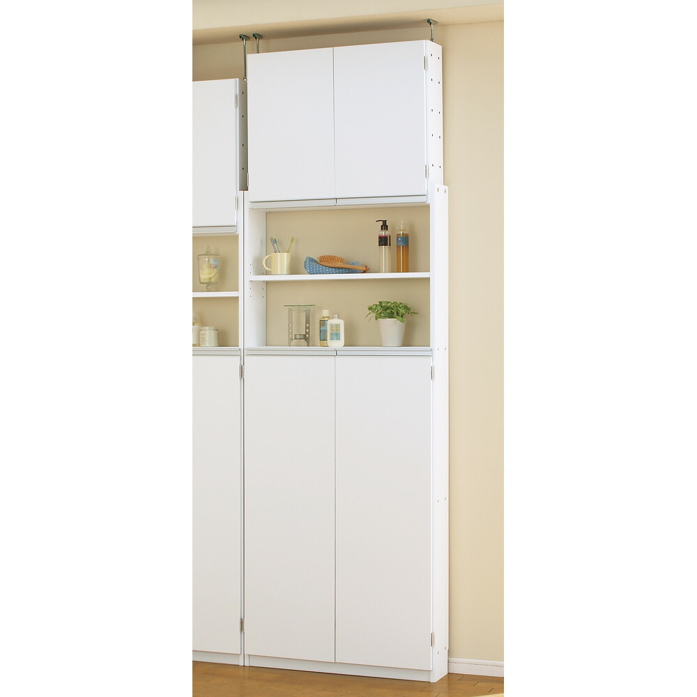 楽天市場】薄型で省スペースキッチン突っ張り収納庫 扉タイプ 幅45cm