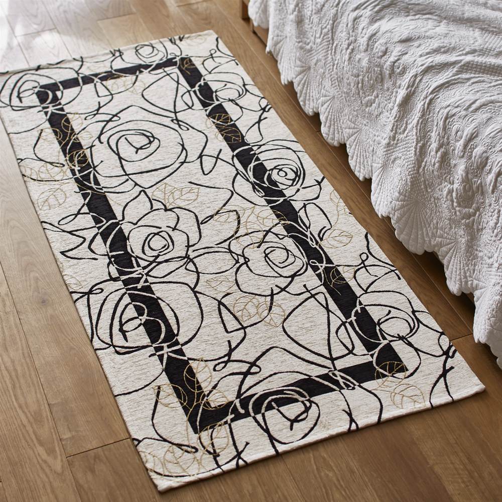≪約80&times;240cm≫ イタリア製 Camelia/カメリア ゴブラン織マット約80&times;180・240cm（2サイズ） 季節家電 生活家電 H94956 ＼LINE友だち登録でクーポン／｜ディノス店