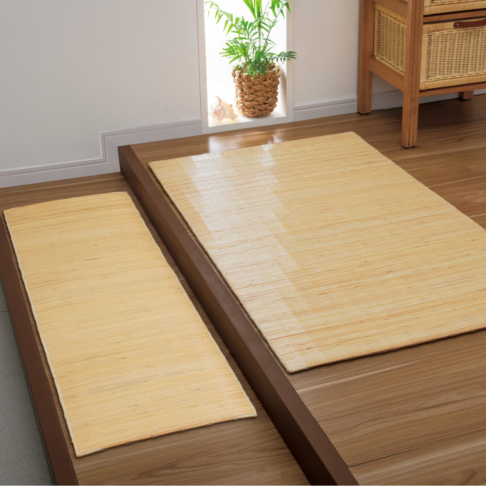 ≪約70×120cm≫ 39穴の籐マット 上がりかまち用 玄関マット カーペット ラグ マット 654553 \LINE友だち登録でクーポン/|ディノス店