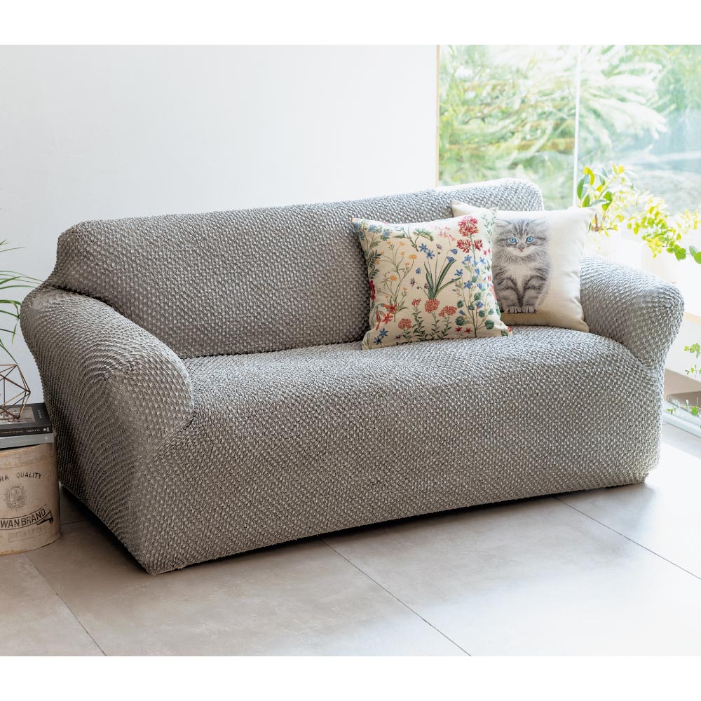 イタリア製ソファカバー［ヴェルート］一体型　2.5〜３人掛け用 イタリア製ソファカバー［ヴェルート］アーム付き 通販 - ディノス