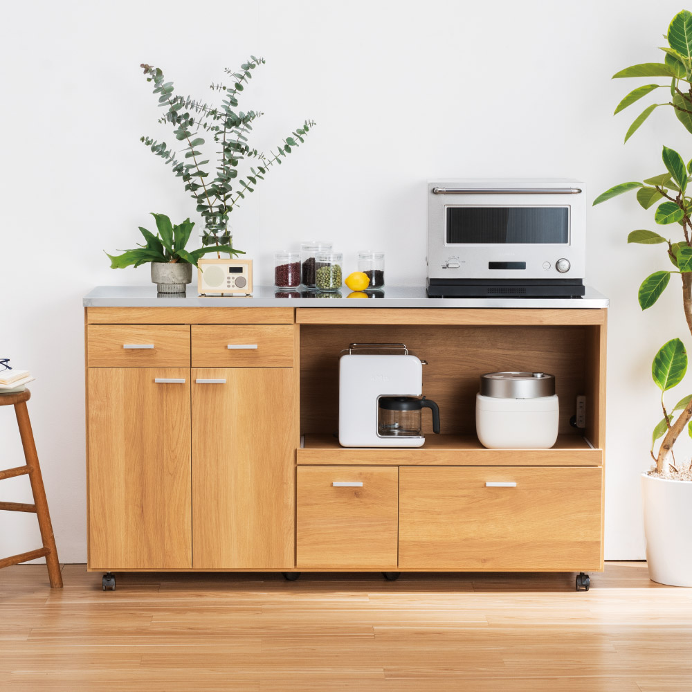 レン【ｆ19 コスガ 天板開閉！収納一杯！！ キッチンテーブル 】 レン【f19 コスガ 天板開閉！収納一杯！！ キッチンテーブル 】 幅104