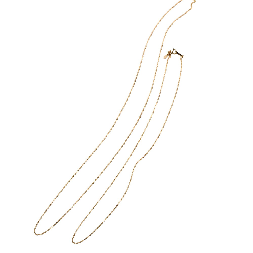 ≪45cm≫ K10 スクリューチェーン ネックレス ゴールド製 ジュエリー アクセサリー 147310 \LINE友だち登録でクーポン/|ディノス店