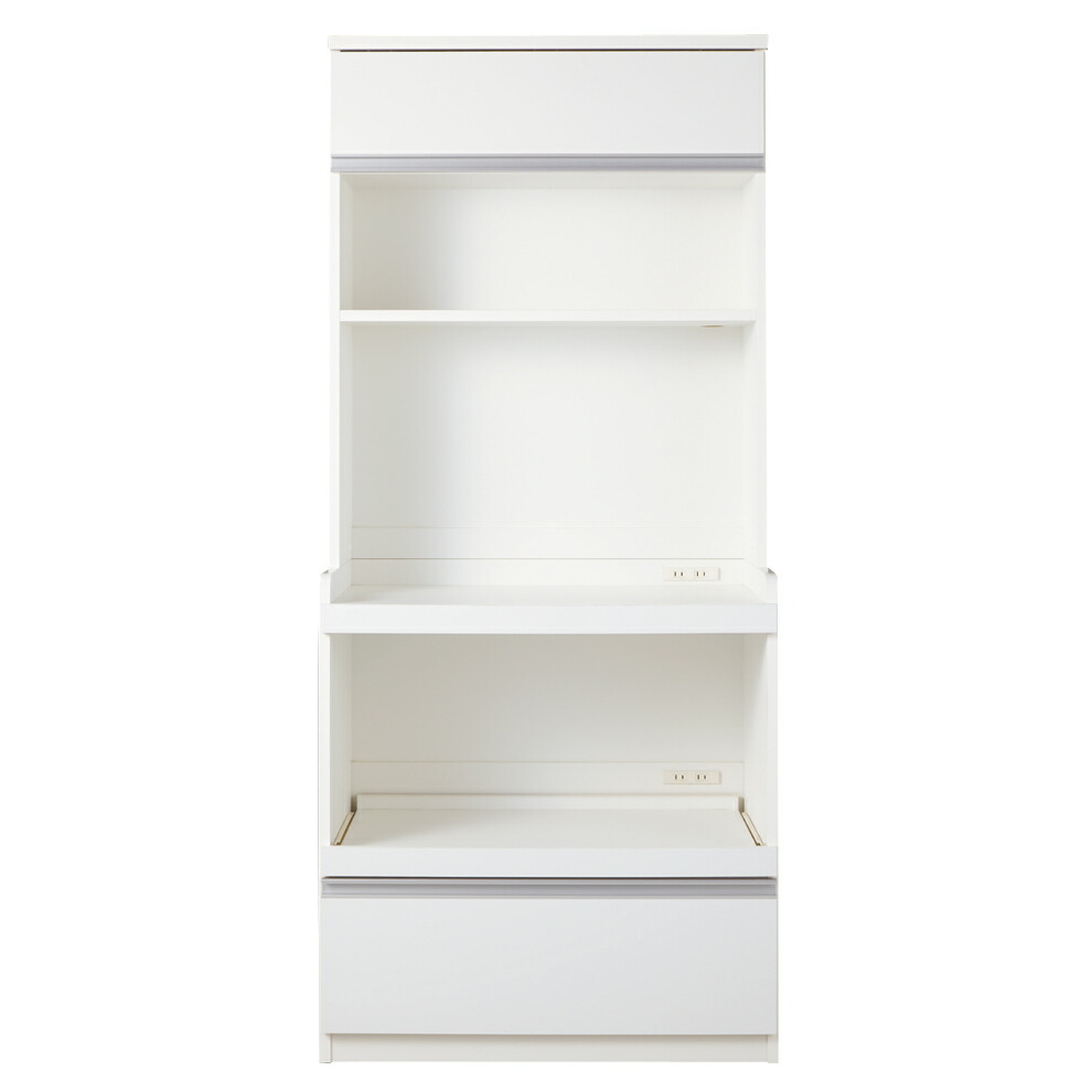 【クーポン10％OFF 4/17 9：59迄】 大型レンジが置ける家電収納庫 3段レンジラック・幅80cm レンジ台 キッチンラック キッチン収納 629632 ＼LINE友だち登録でクーポン／