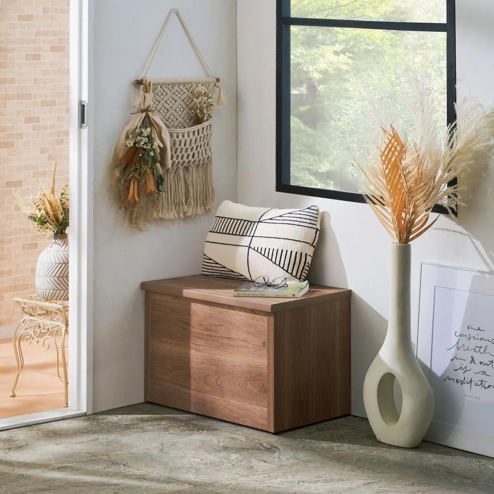 楽天市場】完成品 ベンチチェスト 幅90cm 2段 天然木桐使用 カントリー