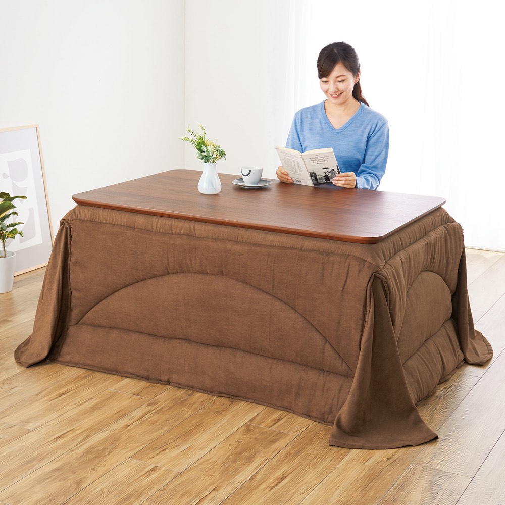 家具 収納 こたつ 120×80cm 昇降式ダイニングこたつテーブル