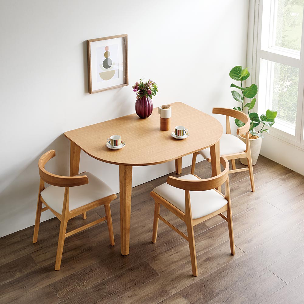 楽天市場】YUME2 半円テーブル 160×100 ダイニングテーブル ナチュラル