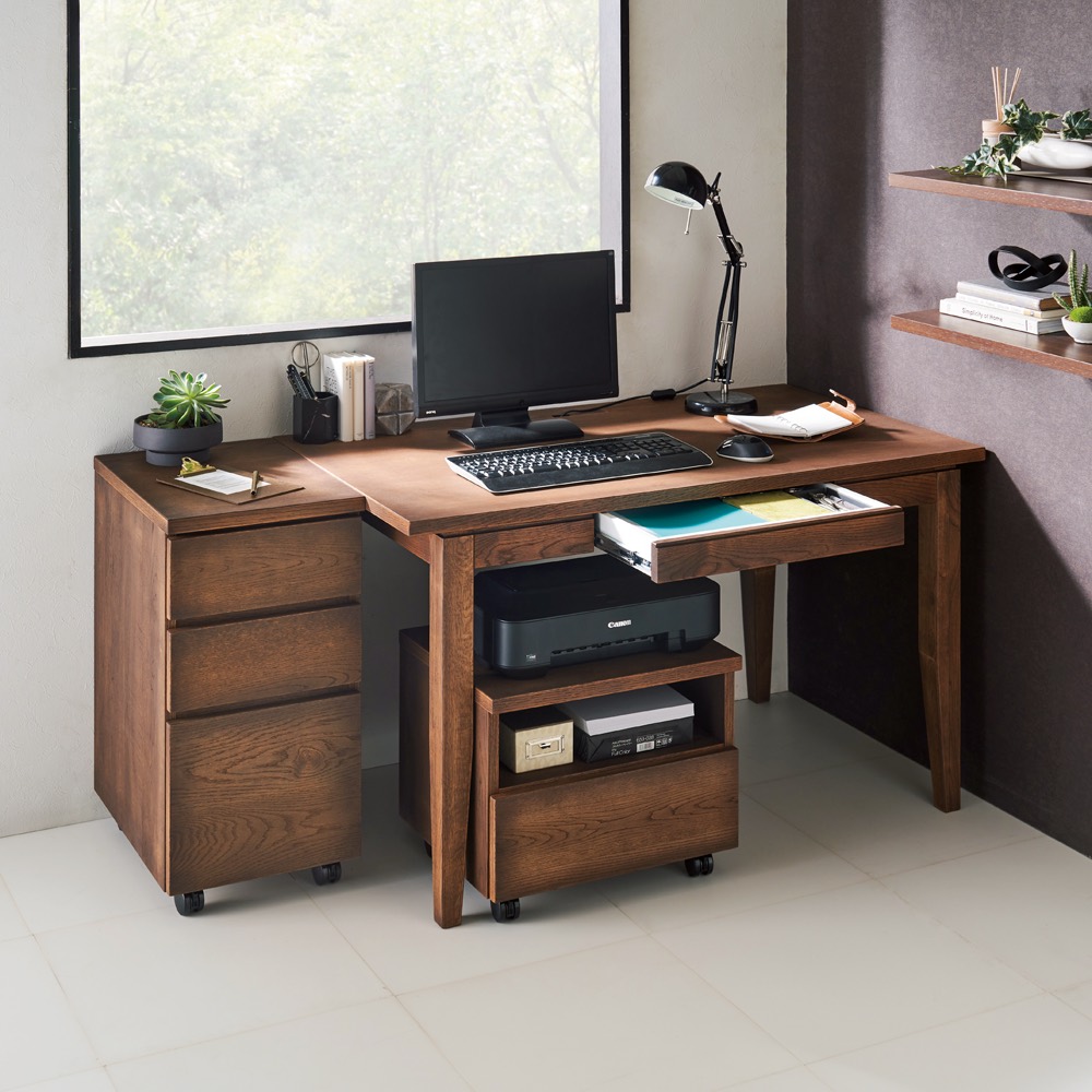 楽天市場】【クーポン配布中 3／1迄】 北欧カントリー風 ウッドデスク