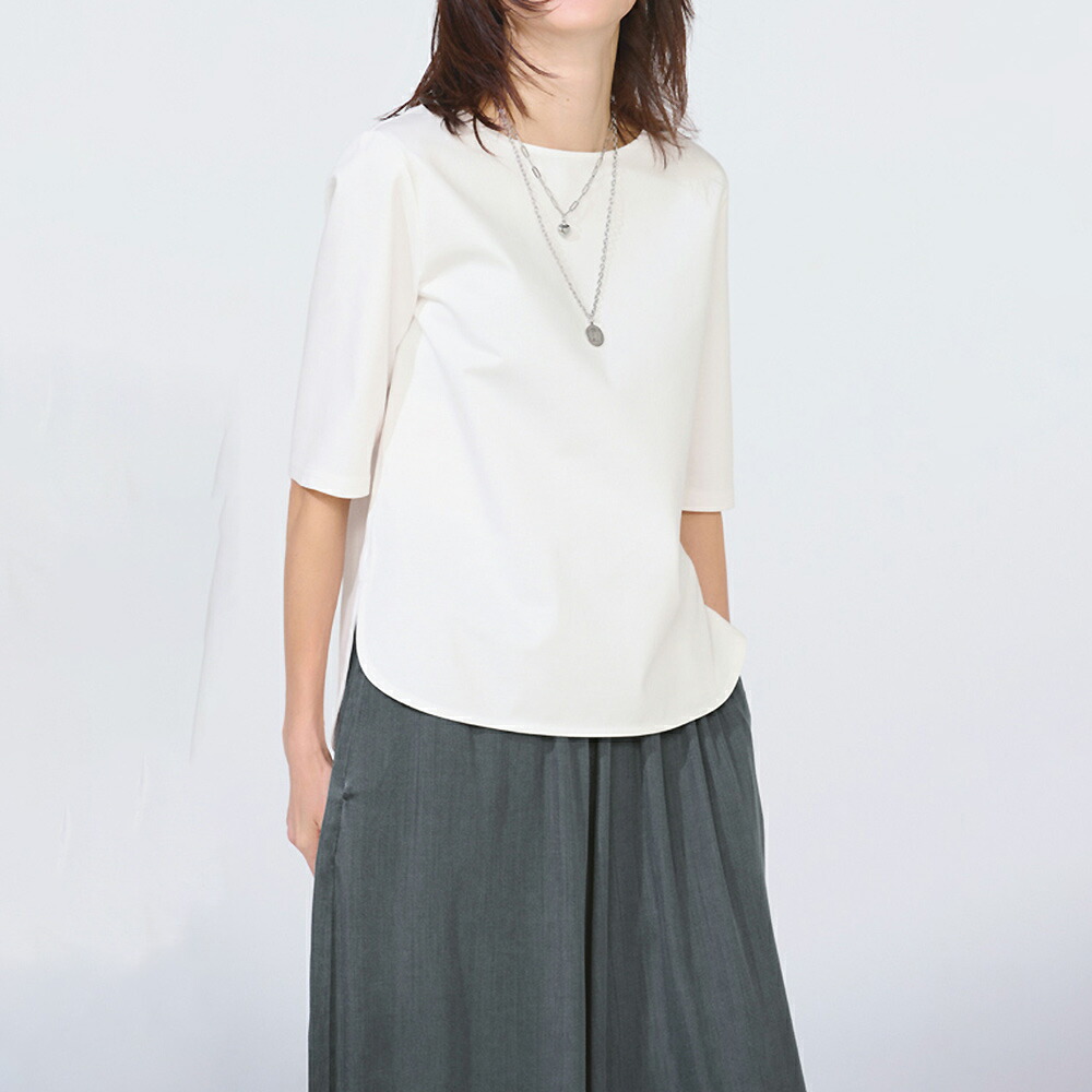 【クーポン最大5千円OFF 4/8迄】 シルケットジャージー ボートネック Tシャツ Tシャツ カットソー PC7032 ＼LINE友だち登録でクーポン／