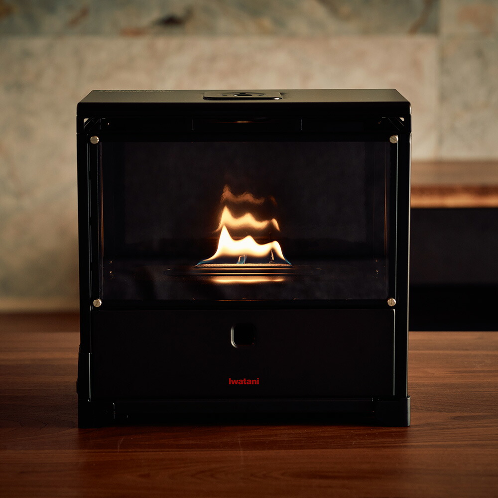 楽天市場】イワタニ IWATANI カセットガス暖炉 MYDANRO ブラック CB