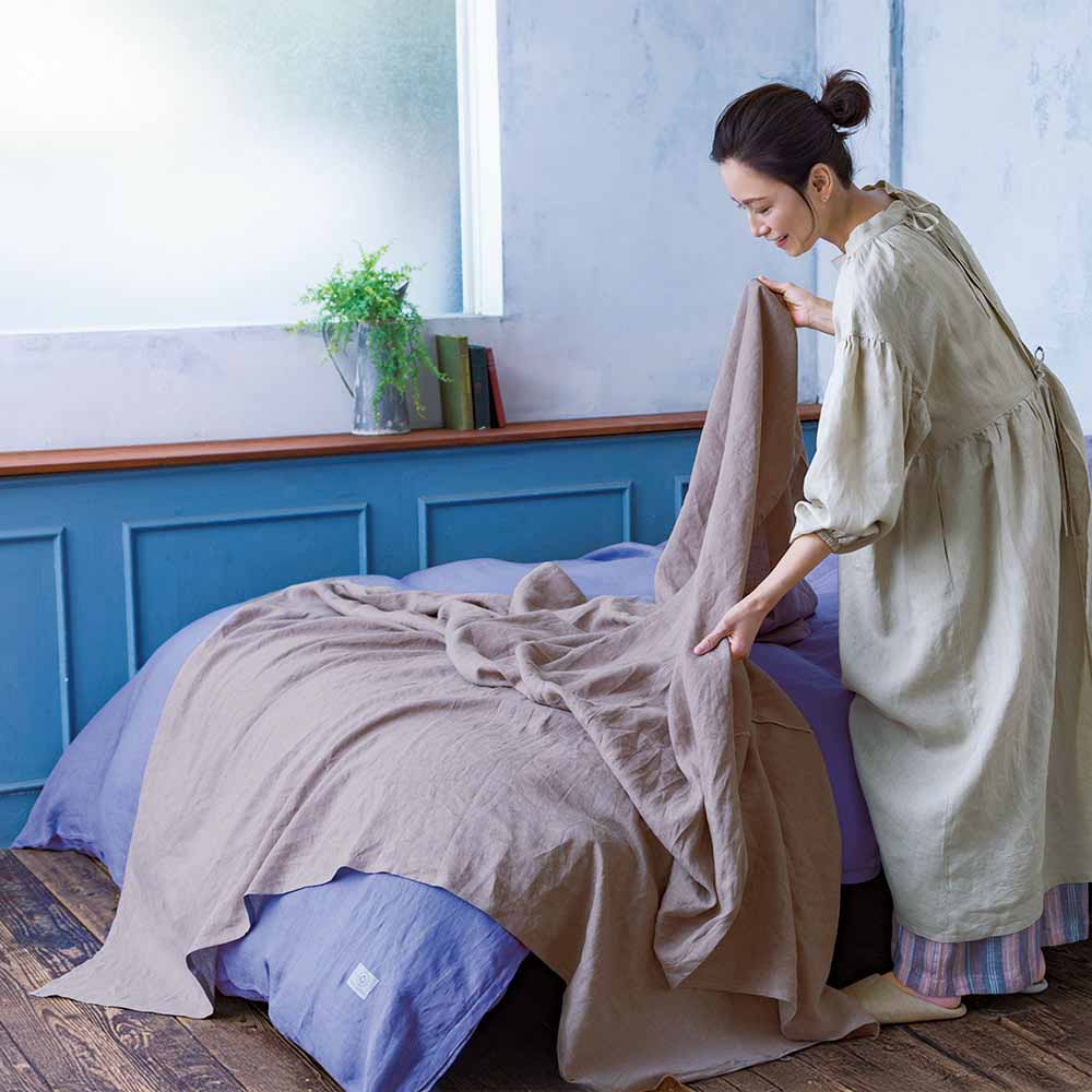 ≪セミダブル≫ LINEN ＆ BASIC リネン100％カバーリング マルチフラットシーツ ボックスシーツ ベッドシーツ 布団カバー シーツ 650510 ＼LINE友だち登録でクーポン／｜ディノス店