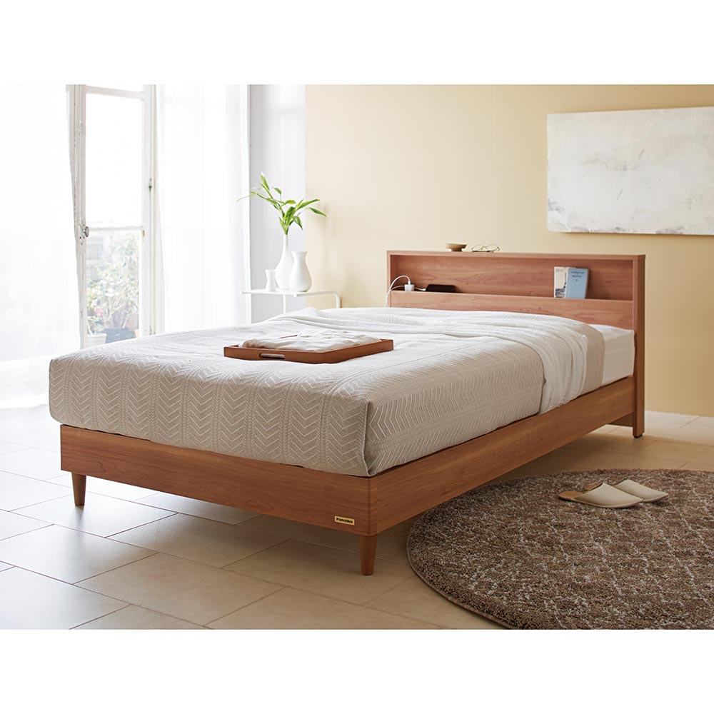 楽天市場】≪セミダブル≫France Bed/フランス ベッド LED照明 