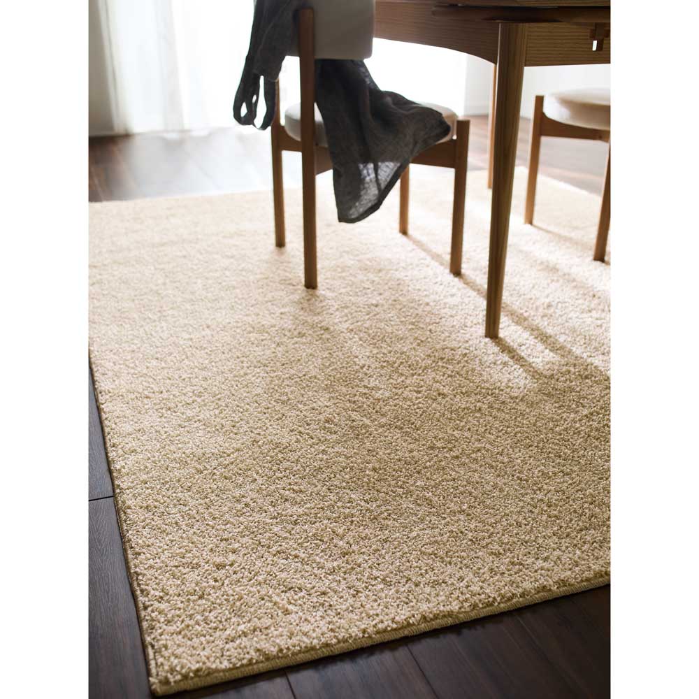 【クーポン7月26日迄】 ≪約95cm&times;150cm≫ 日本製洗えるナイロンツイストシャギーラグ ラグ 絨毯 カーペット マット H03613 ＼LINE友だち登録でクーポン／｜ディノス店