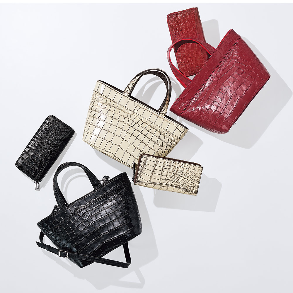 【クーポン7月26日迄】 クロコダイル トートバッグ&長財布セット 長財布 財布 ケース ポーチ 167901 \LINE友だち登録でクーポン/|ディノス店