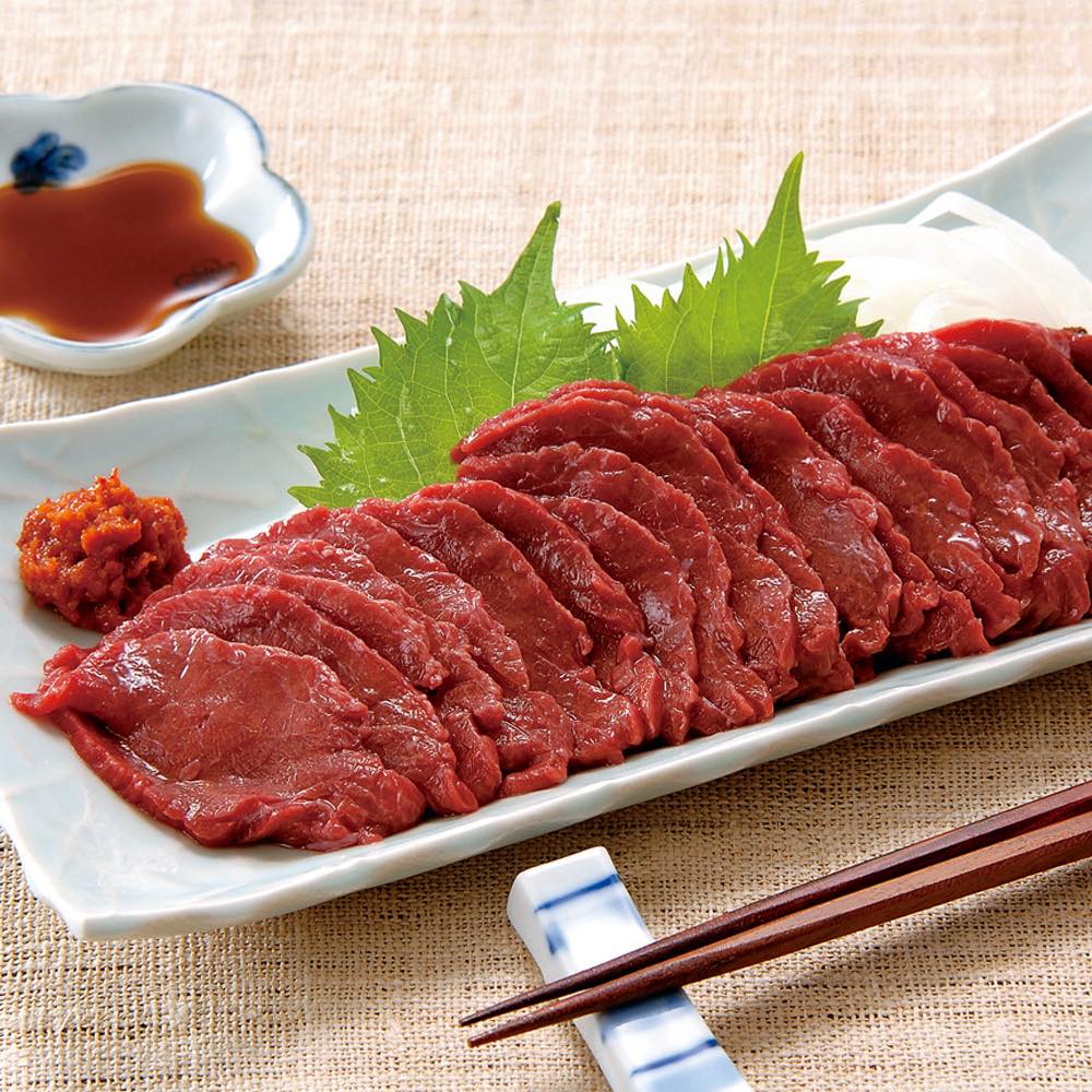 生鮮品 肉 卵 乳製品 会津の国産馬刺セット（150g×3パック）【通常お届け】 FK8314