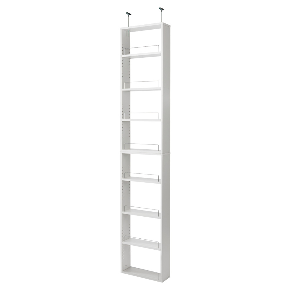 【クーポン10％OFF 4/17 9：59迄】 通路にも置きやすい薄型突っ張りラック 幅45cm奥行15cm高さ230cm ランドリー小物収納 トイレ 洗面所 ランドリー収納 631217 ＼LINE友だち登録でクーポン／