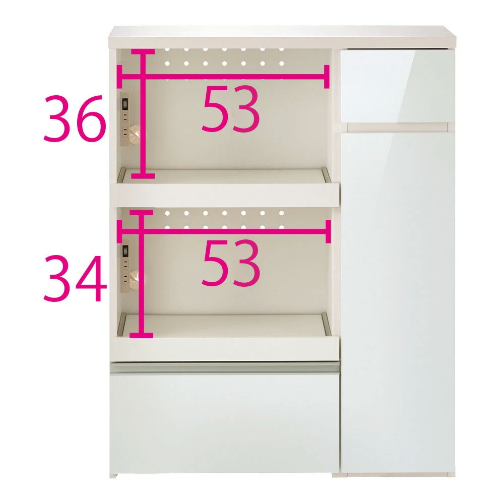 ≪幅90cm奥行50cm≫ サイズが選べる家電収納キッチンカウンター ハイタイプ 幅90cm キッチンカウンター キッチン収納 629618 \LINE友だち登録でクーポン/