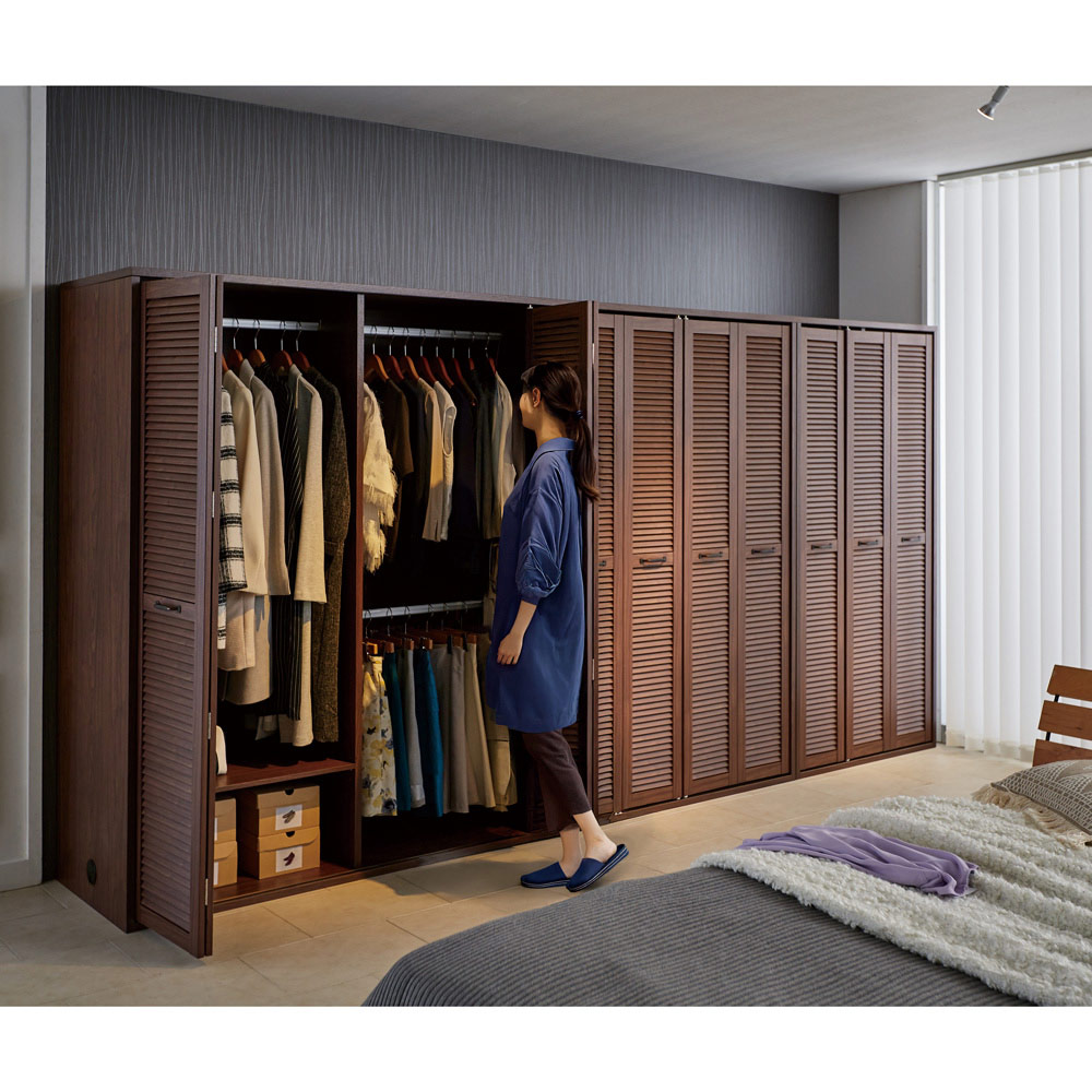 楽天市場】【オシャレな北欧風デザイン】天然木調 引き戸クローゼット