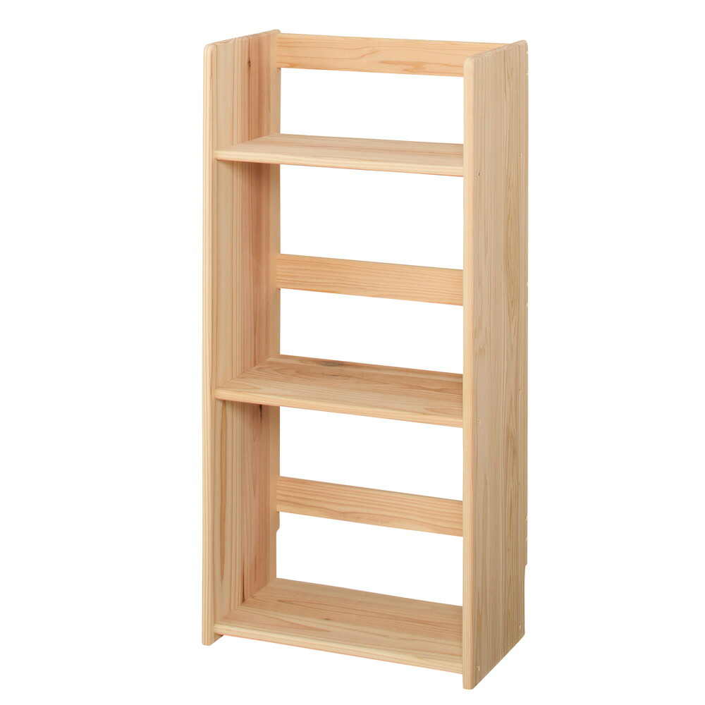 【クーポン10％OFF 4/17 9：59迄】 ≪幅78.5cm≫ 国産杉の収納ラックシリーズ テキスト収納ラック キッチンカウンター下収納 キッチン収納 627312 ＼LINE友だち登録でクーポン／