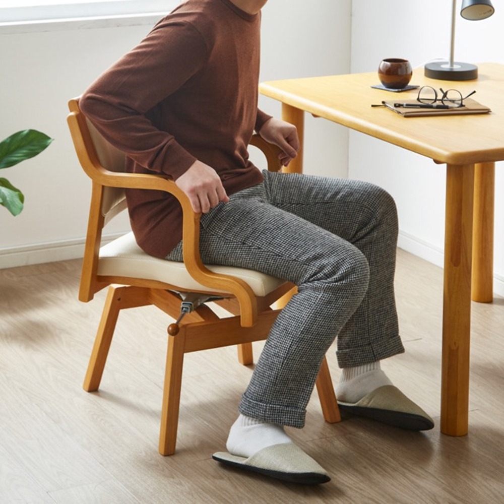立ち座りしやすいダイニングシリーズ 90度ロック機能付き 回転安心グリップチェア 回転椅子 椅子 チェア 628822 \LINE友だち登録でクーポン/