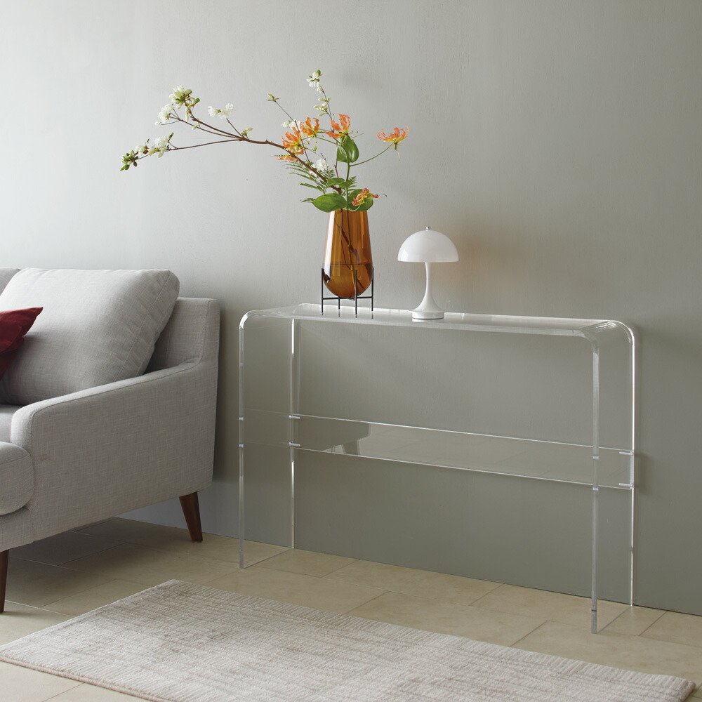 アクリルスツール　クリア　サイドテーブル　dinos dinos 美しく飾ってしまえる クリア アクリルスツール