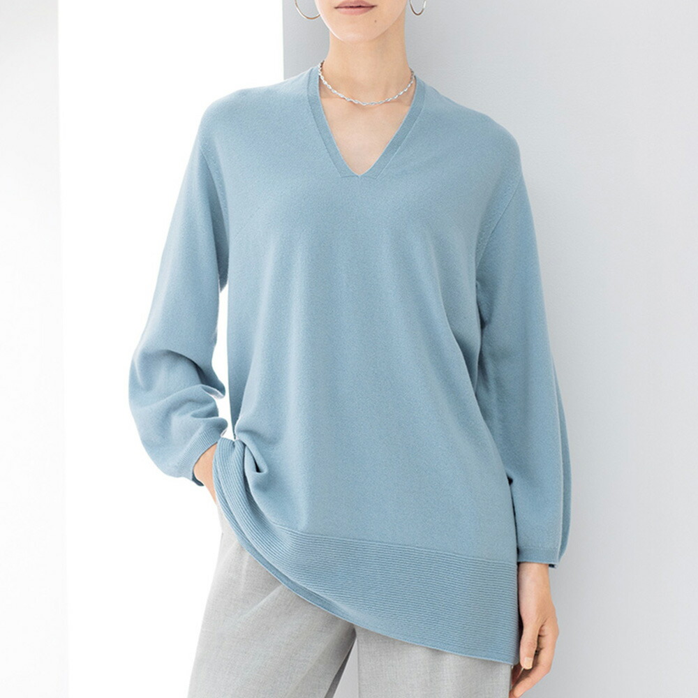 ホールガーメント（R） Vネックチュニック Tシャツ カットソー ファッション PC6447 ＼LINE友だち登録でクーポン／