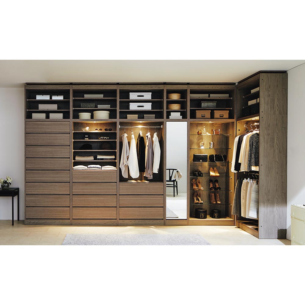 ディノス　洋服タンス　ワードローブ　扉・キャスター付き　匿名配送 dinos（ディノス） 隠しキャスター付き間仕切りワードローブ 幅120cm