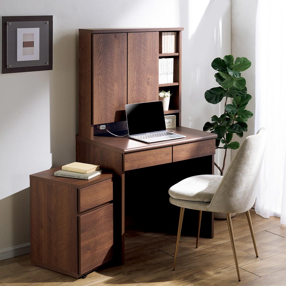 【クーポン10％OFF 4/17 9：59迄】 ドレッサー兼用デスク 幅75.5cm奥行56cm オフィス 事務 書斎机 机 628525 ＼LINE友だち登録でクーポン／