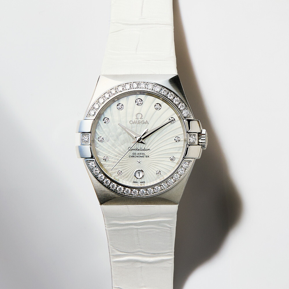【クーポン10％OFF 4/17 9：59迄】 OMEGA/オメガ コンステレーション（ホワイト・自動巻き） レディース腕時計 J00804 ＼LINE友だち登録でクーポン／
