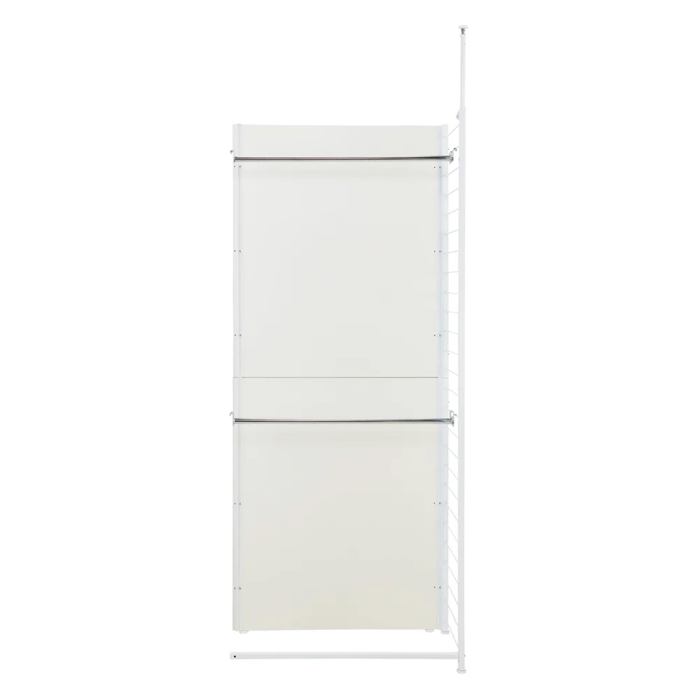 【クーポン最大5千円OFF 4/8迄】 ホワイト間仕切り収納 ハンガー2段タイプ・連結用 幅88cm パーテーション 間仕切り リビング収納 644818 ＼LINE友だち登録でクーポン／