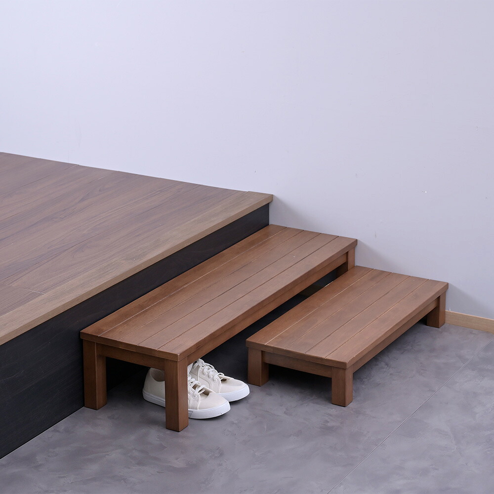 ≪幅150cm≫天然木玄関ふみ台（ハイタイプ） ステップツール 生活雑貨 便利グッズ 959741 ＼LINE友だち登録でクーポン／