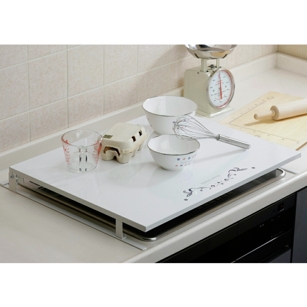 ビルトインコンロカバー台 幅60cmコンロ用 コンロ周り収納 キッチン用品収納 968307 ＼LINE友だち登録でクーポン／｜ディノス店