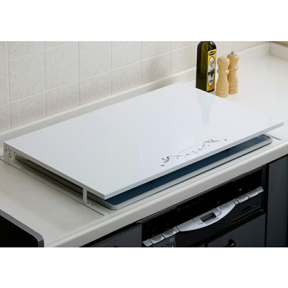 ビルトインコンロカバー台 幅75cmコンロ用 コンロ周り収納 キッチン用品収納 968308 \LINE友だち登録でクーポン/|ディノス店