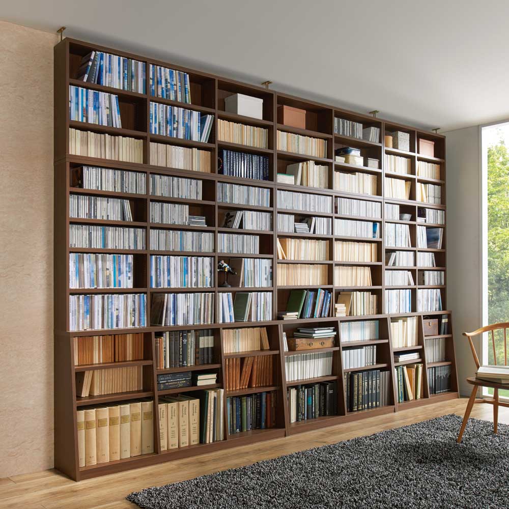 【値下げ応相談】ディノス　扉付き本棚（高さ230×幅59×奥行44.5） 鍵付き本棚ハイタイプ 幅60奥行35高さ180cm 通販 - ディノス