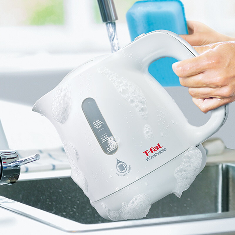 キッチン 家電 調理家電 キッチン家電 T-FAL ティファール 洗える電気ケトル ウォッシャブル0.8L KO8001JP WX0577  94％以上節約